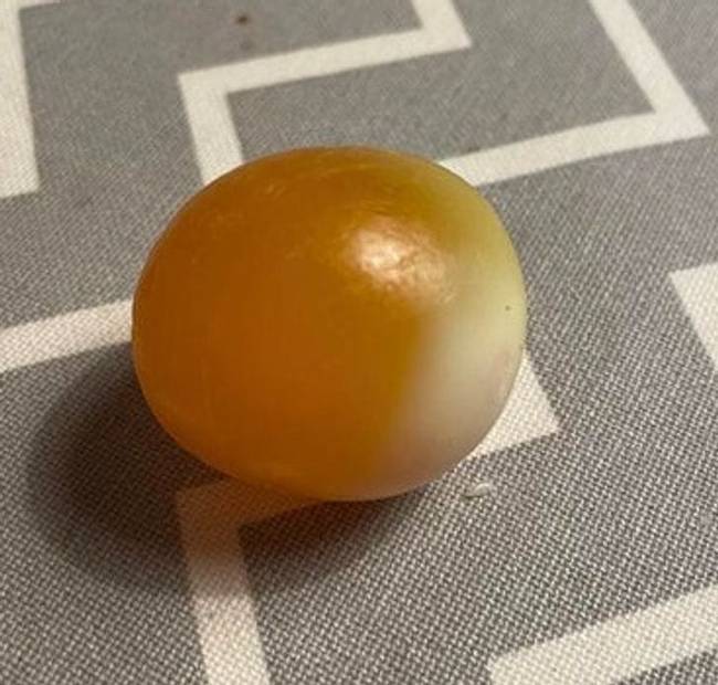A főtt tojás olyan sokáig állt a hűtőben, hogy kiszáradt.