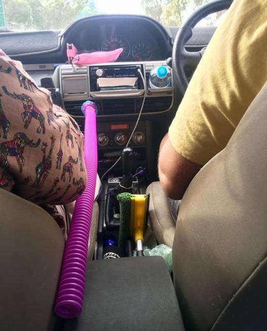 „Édesanyám és a nővére mindent megtettek, hogy nálam is kellemes hűvös legyen hátul. És sikerült!"