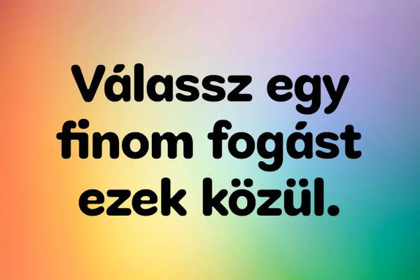 Színes ételkvíz