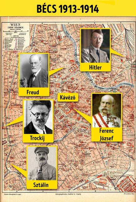1913-ban Hitler, Trockij, Sztálin és Ferenc József egy városban éltek.