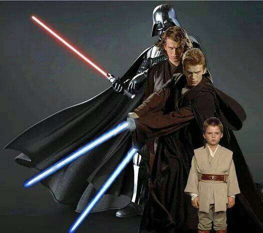 Anakin Skywalker/Darth Vader szerepét a Csillagok háborúja filmekben hat különböző ember játszotta: David Prowse, James Earl Jones, Bob Anderson, Sebastian Shaw, Jake Lloyd, és Hayden Christensen.