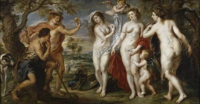 P. P. Rubens, 'Párizsi ítélet' vázlat, 1639.