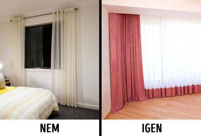 Túl világos függönyök
