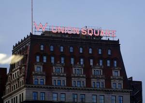 Vásárlás az Union Square marketben