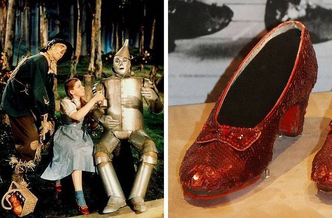 Dorothy cipője az 1939-es "Óz, a csodák csodája" című filmből - $660,000 (~167 millió forint)
