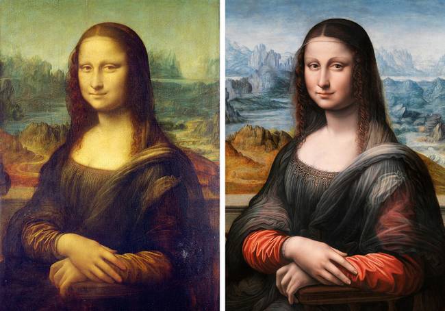 A Mona Lisa festmény egyszer teljesen másképp nézett ki, színes volt. A múzeumban töltött hosszú évek alatt azonban a színei elhalványultak, ezért érte el a ma ismert állapotát.