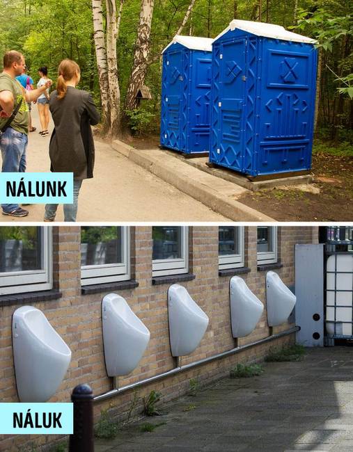 Az utcai vécék Amszterdamban eltérnek attól, amit mi megszokhattunk.