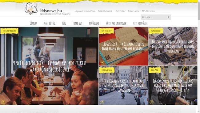 Kidsnews.hu - A gondolodó tiztenévesek magazinja