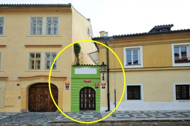 A legkisebb ház – Csehország. (2,2 méter széles)