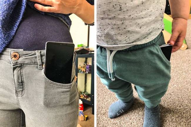 „Ugyanaz a telefon a feleségem farmerében és a másfél éves fiam nadrágjának zsebében."