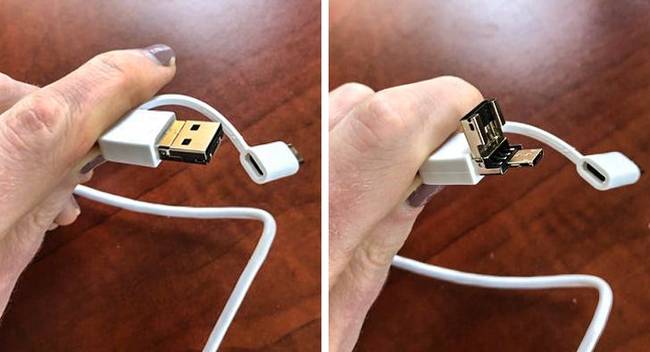 USB kábel, ami más kábelformátumokká alakítható.