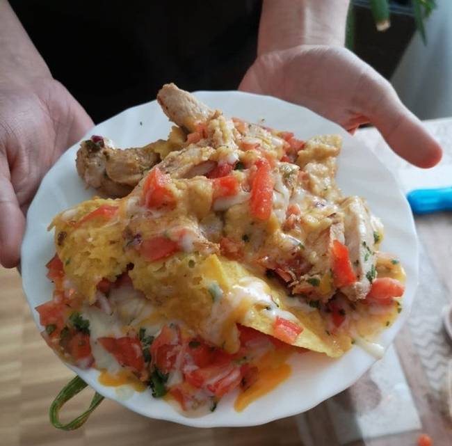 „Nem volt kedvünk sütni, ezért taco-kat rendeltünk a közeli mexikói étteremből. Ezt hozták nekünk házhoz."