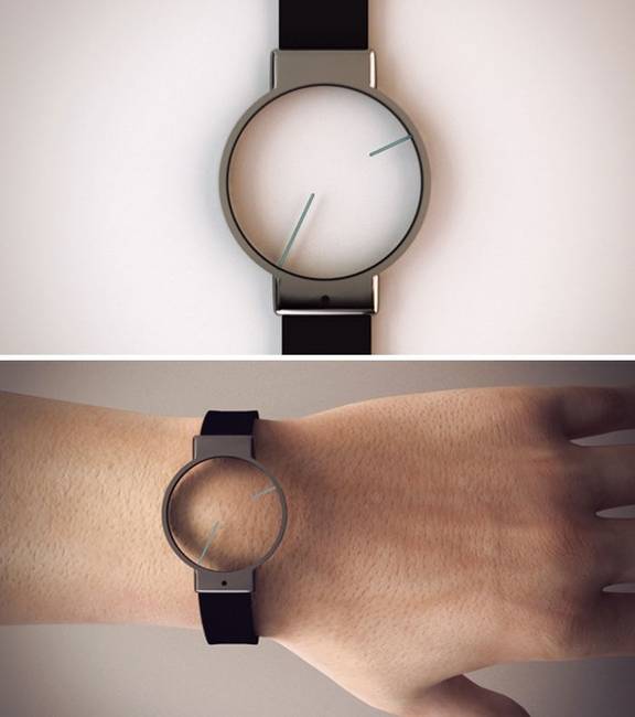 Inverz minimalista karóra.