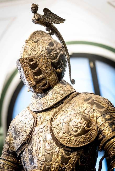 II. Ferdinánd magyar király páncélja, ami Olaszországban készült az 1600-as években.