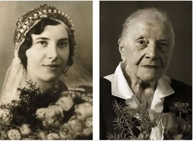 Marie Burešová 23 és 101 éves korában