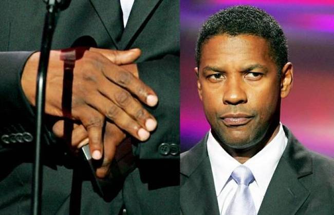 Denzel Washington kisujja egy régi baseball-sérülés miatt (amivel sosem ment aztán orvoshoz) 45 fokban eláll.