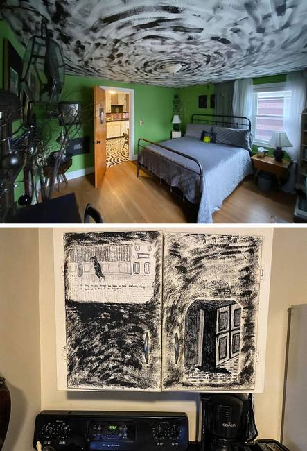 „Egy kicsit elfelejtettem, hogy Edward Gorey művész stílusában berendezett apartmant foglaltam, úgyhogy meglepődtem, amikor megérkeztem."