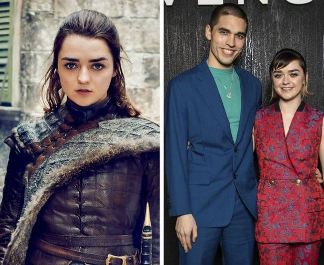 Maisie Williams (Arya Stark) és barátja, egy modellügynökség alapítója, Reuben Selby.