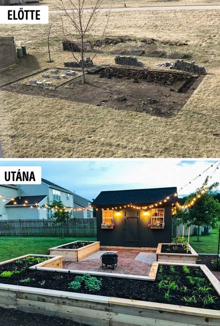 „Az üres hátsó udvaromat átalakítottam a legszebb hellyé, amit életemben láttam."