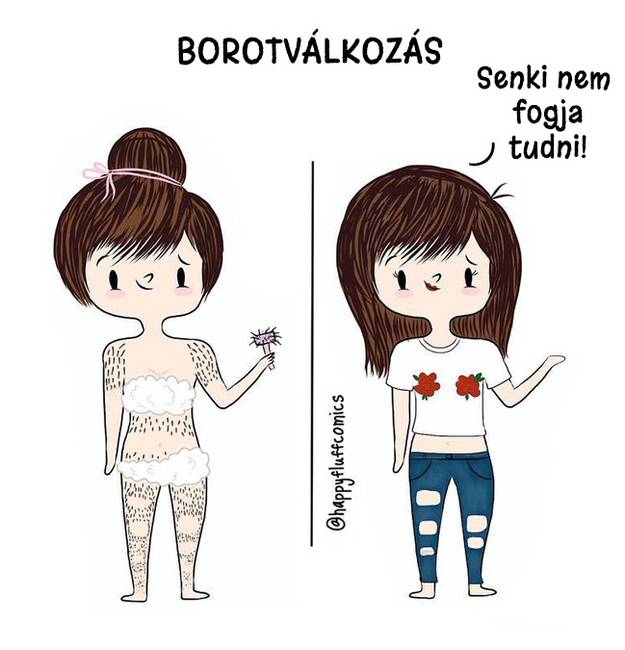 19 vidám képregény a női problémákról, melyekkel időről-időre mindannyian találkozunk