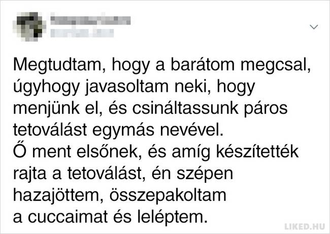 Rafinált bosszú.