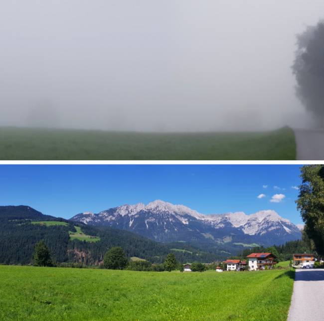 A két kép készítése között csupán 2 óra telt el.