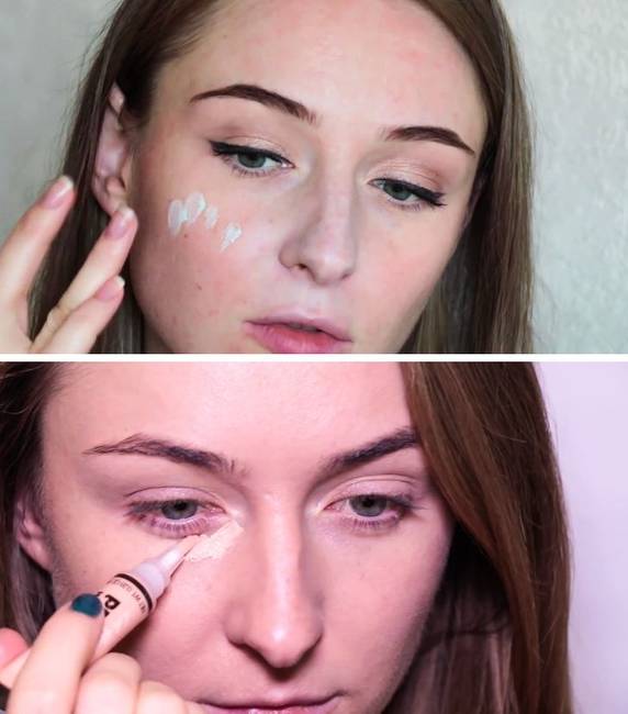 Highlighter és concealer.
