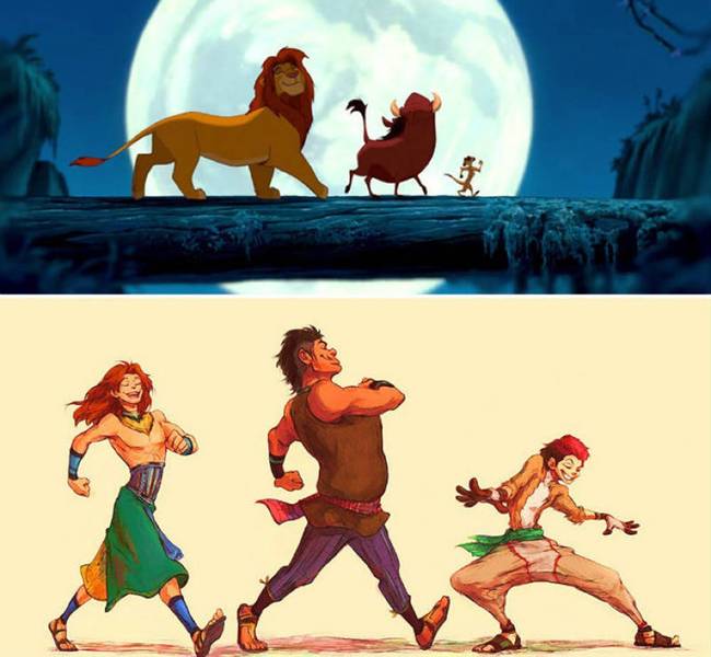 Szimba, Pumbaa és Timon