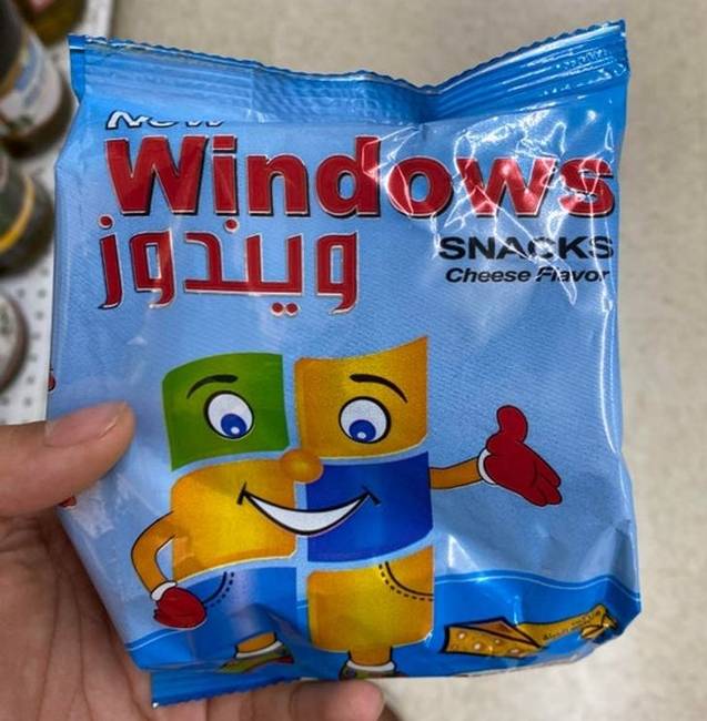 Windows - sajt ízű snack.