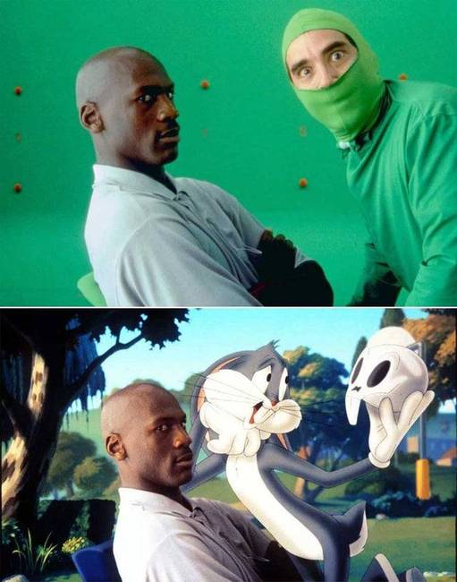 Michael Jordan, a Space Jam főszereplője.