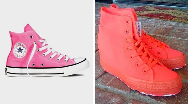 „Szóval ez rózsaszín Converse-nek indult."