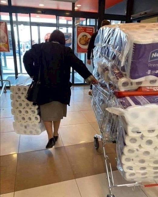 Nincs helye pániknak - kell a hely a vécépapíroknak.