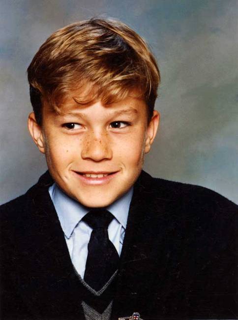 A fiatal Heath Ledger a 90-es évek elején.