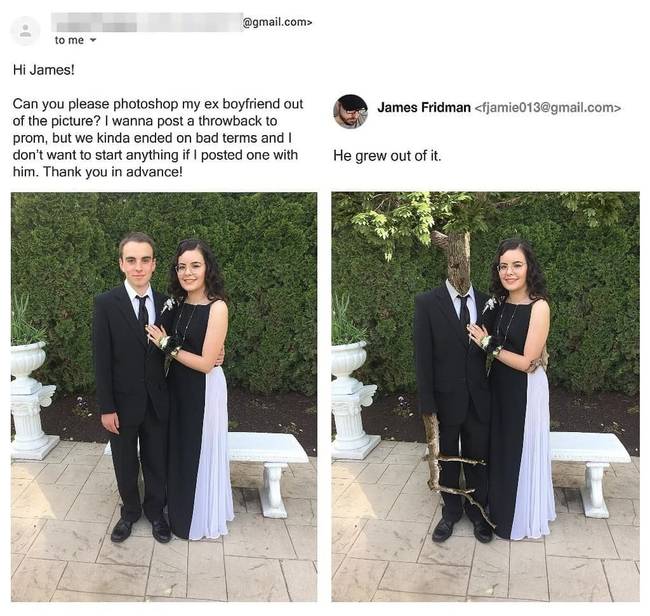 „El tudnád távolítani az exemet erről a képről?"