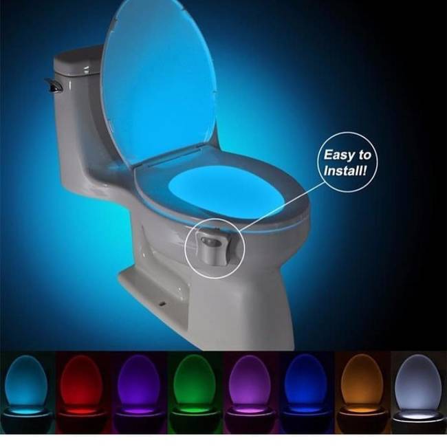 LED háttér világítás WC-khez.