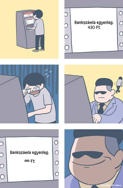 Egy átlag ember egyenlege és egy gazdag emberé.