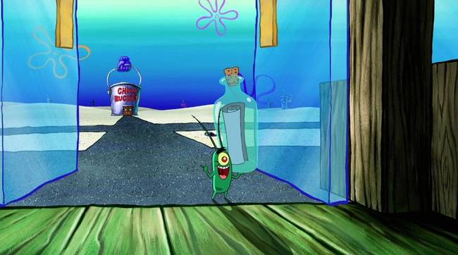 Plankton megszerzi a herkentyű burger titkos receptjét