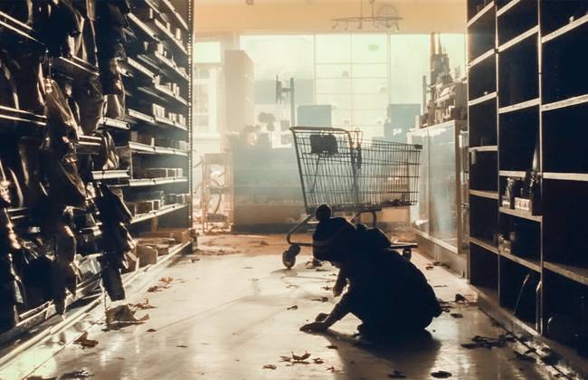 A „Hang nélkül” című film egy poszt-apokaliptikus világban zajlik, ahol az emberek szuperhallású szörnyekkel harcolnak. Az egyik jelenetben láthatjuk, ahogy a boltban minden élelmiszert kifosztottak, kivéve a chipseket, mivel ezeket túl hangos lenne ellopni és elfogyasztani egyaránt.