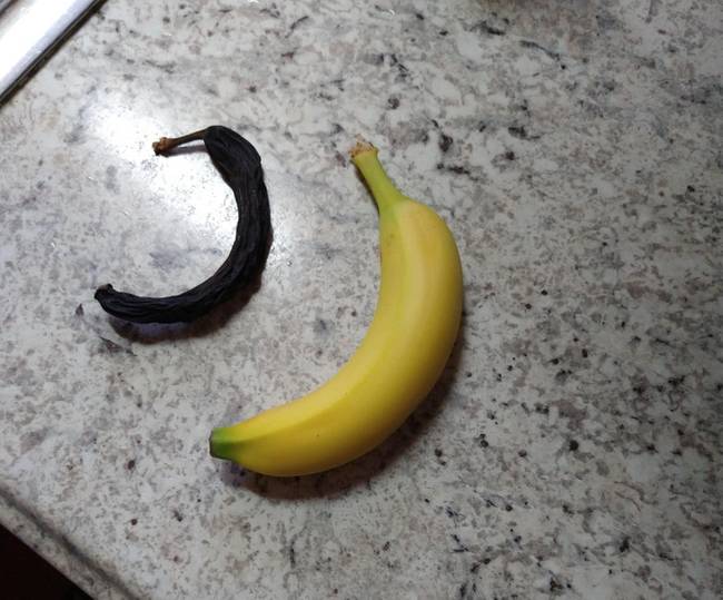 „Apa talált egy banánt a zsebében, amit 20 éve felejtett benne."