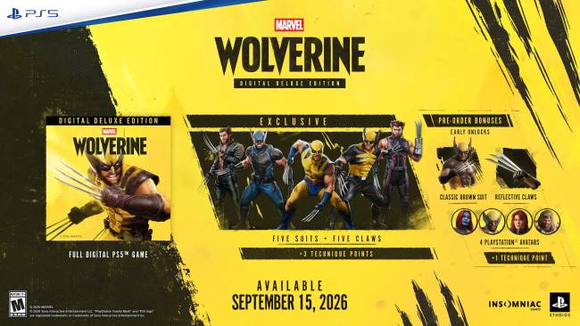 Bővített játékmenet érkezett a Marvel’s Wolverine-hez az Insomniac-tól