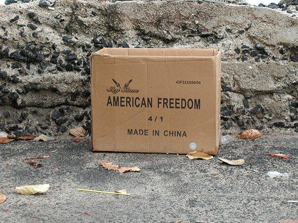 Amerikai szabadság - Kínában készült.