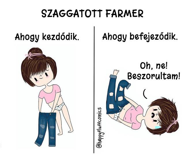 19 vidám képregény a női problémákról, melyekkel időről-időre mindannyian találkozunk