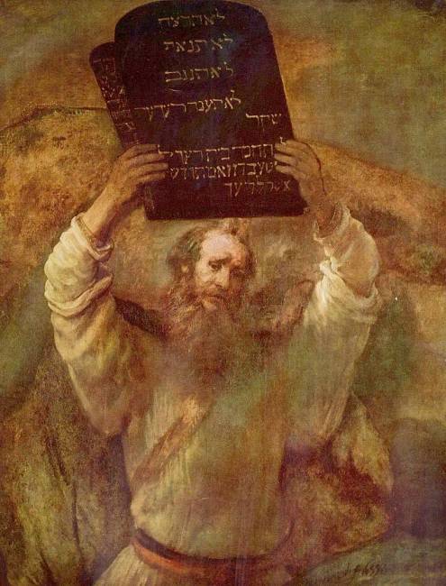 „Mózes a törvénytáblákkal”, Rembrandt, 1659.