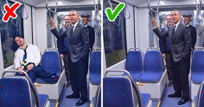 A srác, aki átaludta a Barack Obama metrón tett látogatását.