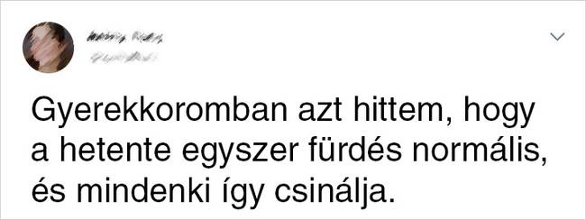 Hetente egyszer fürdés