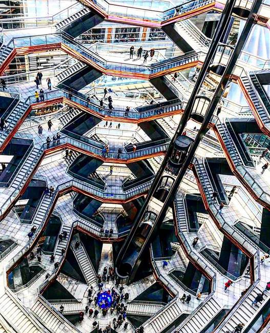 A manhattani Hudson Yards bevásárlóközpont.