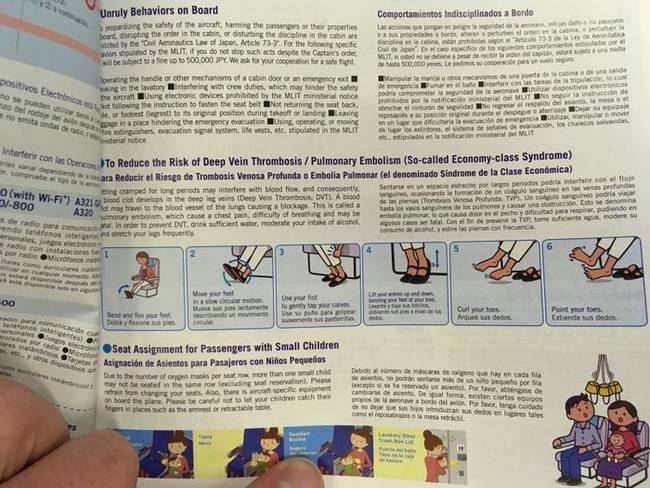 Ezen a reptéren osztott szórólapon tippeket és trükköket olvashatunk, hogy hogyan csökkenthetjük a trombózis kialakulásának kockázatát.