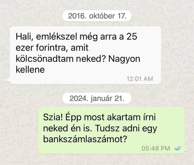 8 év pénz