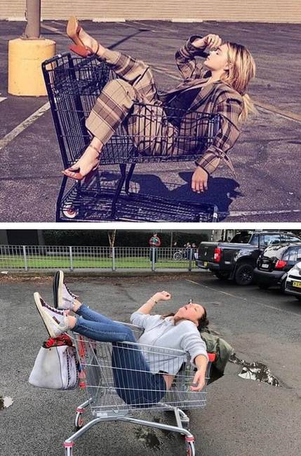 Az ausztrál színésznő tovább parodizálja az Instagram-celebek képeit, de még mindig imádjuk