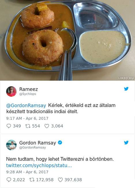 16 személy, aki jó ötletnek tartotta beküldeni a főztjét Gordon Ramsay Twitter oldalára